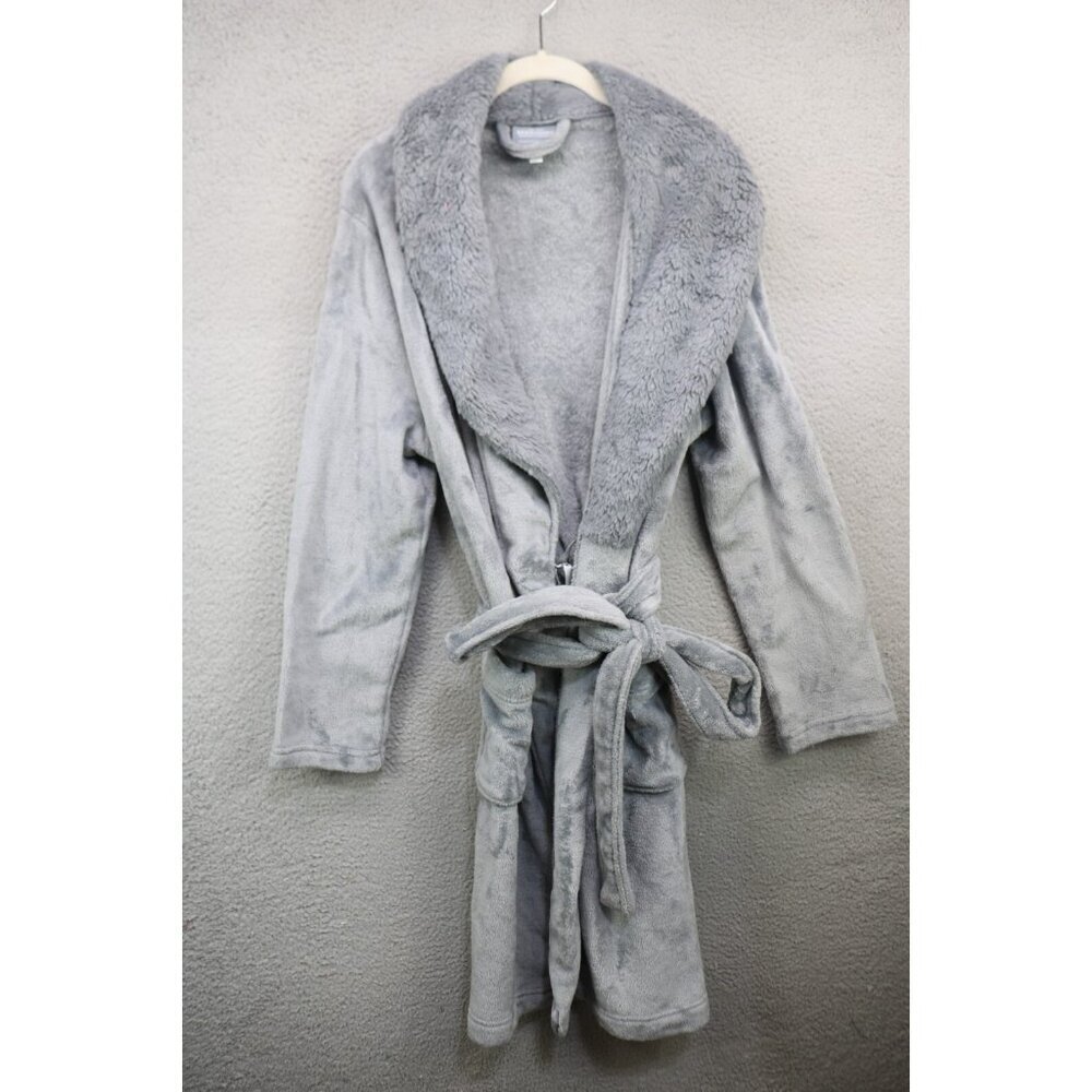 Berkshire Blanket & Home Plush Sherpa Robe-Belted-Pockets-M/L-Very Soft‎